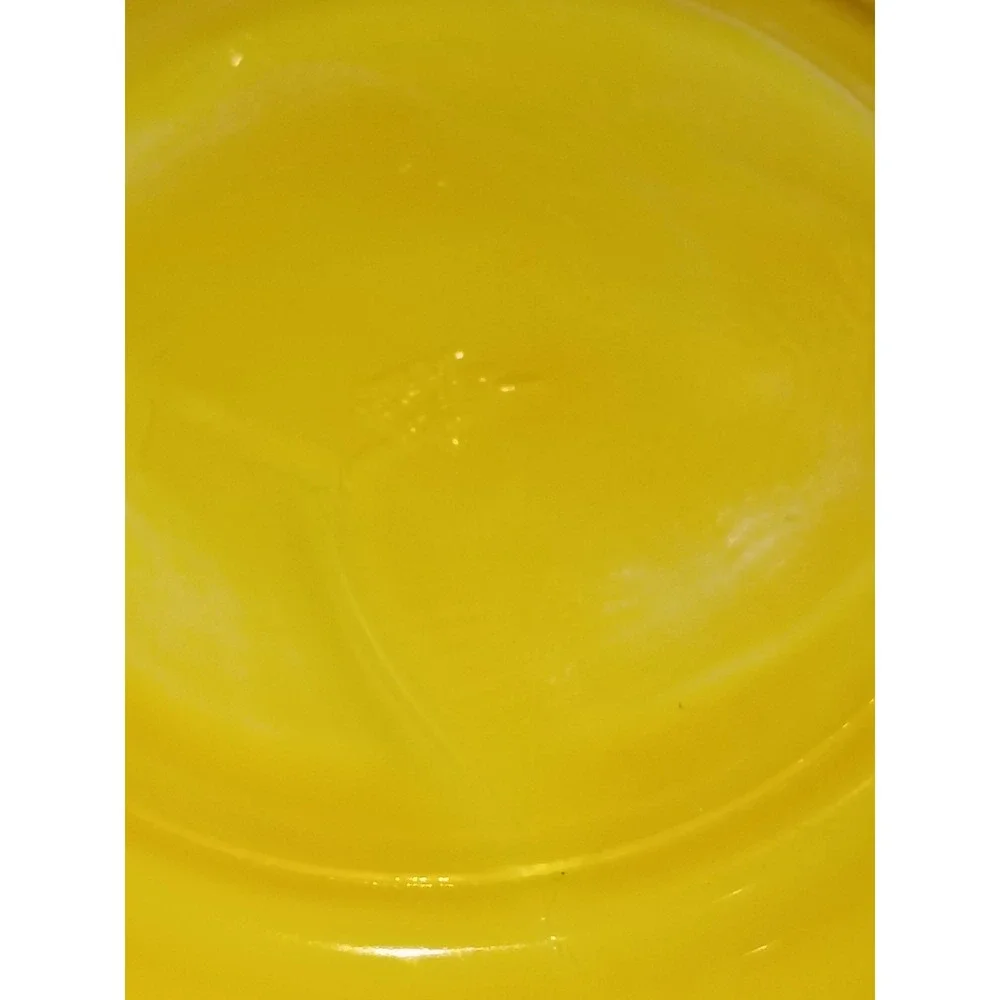 Akro Agate small interior Panel Yellow‎ Plate set of 3 Glows candmim under uv